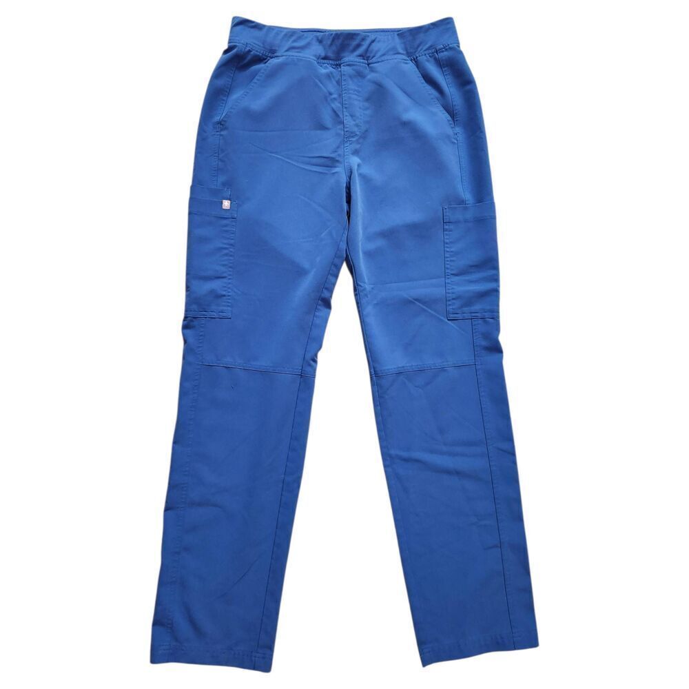 Figs Mens scrub Pants size medium drawstring Blue pockets style# T2001